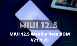 MIUI 12.5 Weekly update