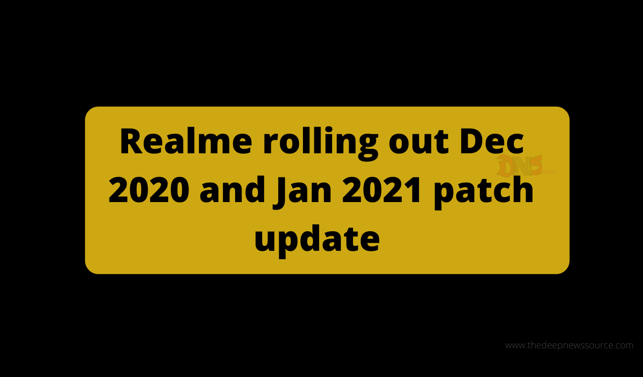 Realme patch update