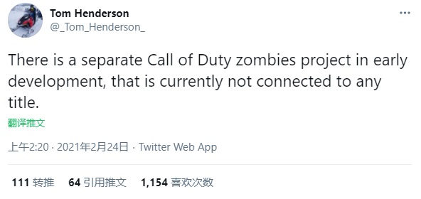 Call of Duty bring zombie mode