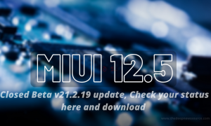 MIUI 12.5 closed beta v21.2.19