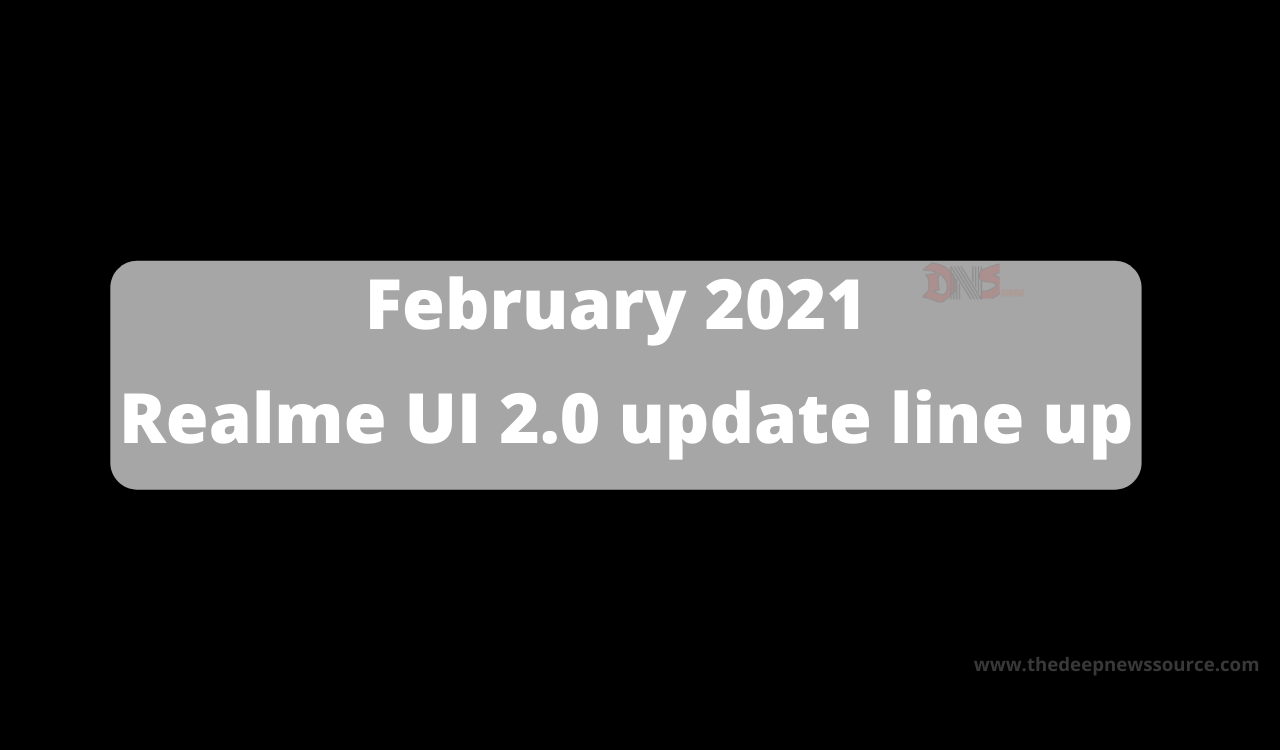 Realme UI 2.0 update line up