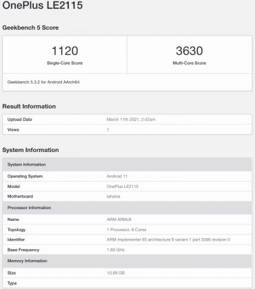 OnePlus-LE2115-Geekbench-370x420