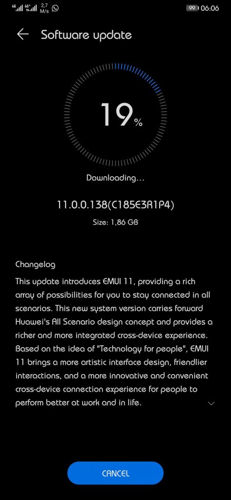 Huawei Mate 20 Pro EMUI 11 Stable Update