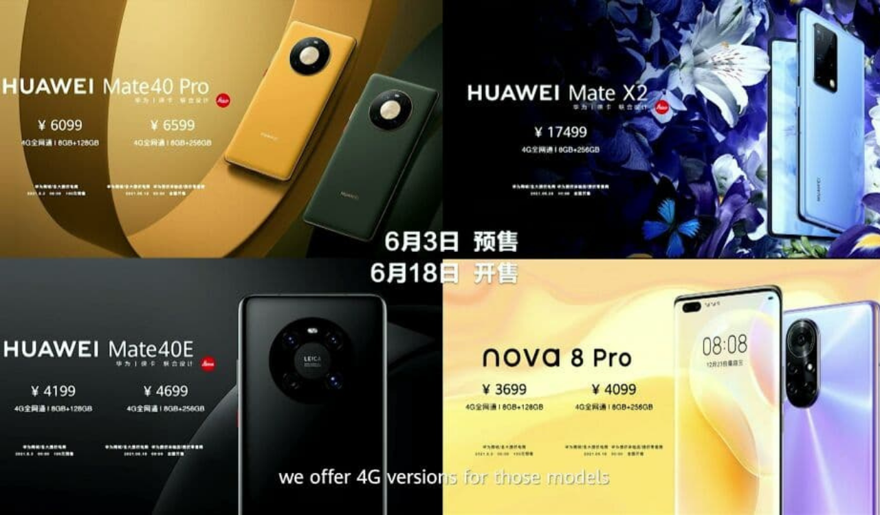Huawei 4G devices