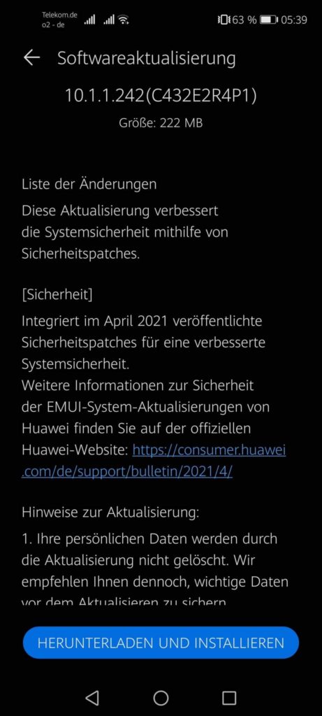 Huawei-P40-Lite-5G-April-2021-security-patch