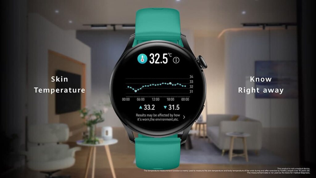 Huawei Watch 3 series body temperature