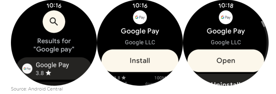 Google Pay on Galaxy Watch 4 series 01