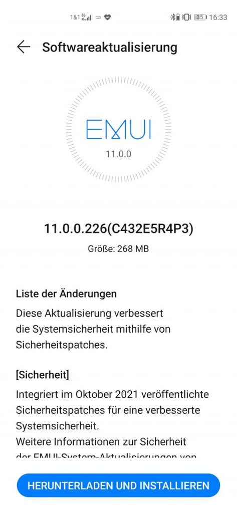 Huawei P40 October 2021 patch