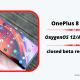 OnePlus 8 series OxygenOS 12