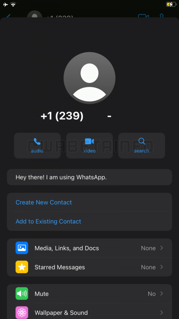 WhatsApp redesign contact page 