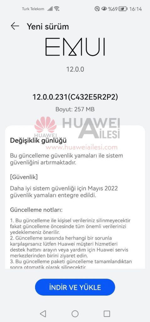 Huawei P40 Lite May 2022 security patch