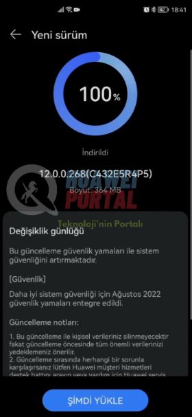 Huawei P40 August 2022 security patch