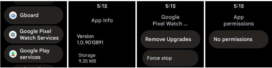 Pixel Watch Services App